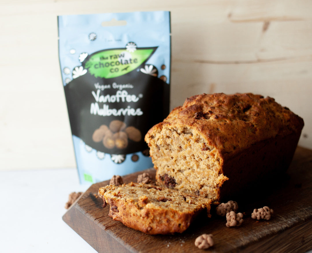 Vegan Banana Bread with Vanoffee Mulberries