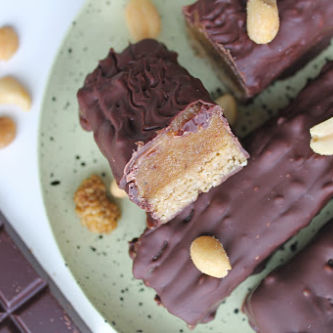 Peanut Caramel Chocolate Bars