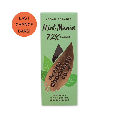 Mint Mania Bar - The Raw Chocolate Company