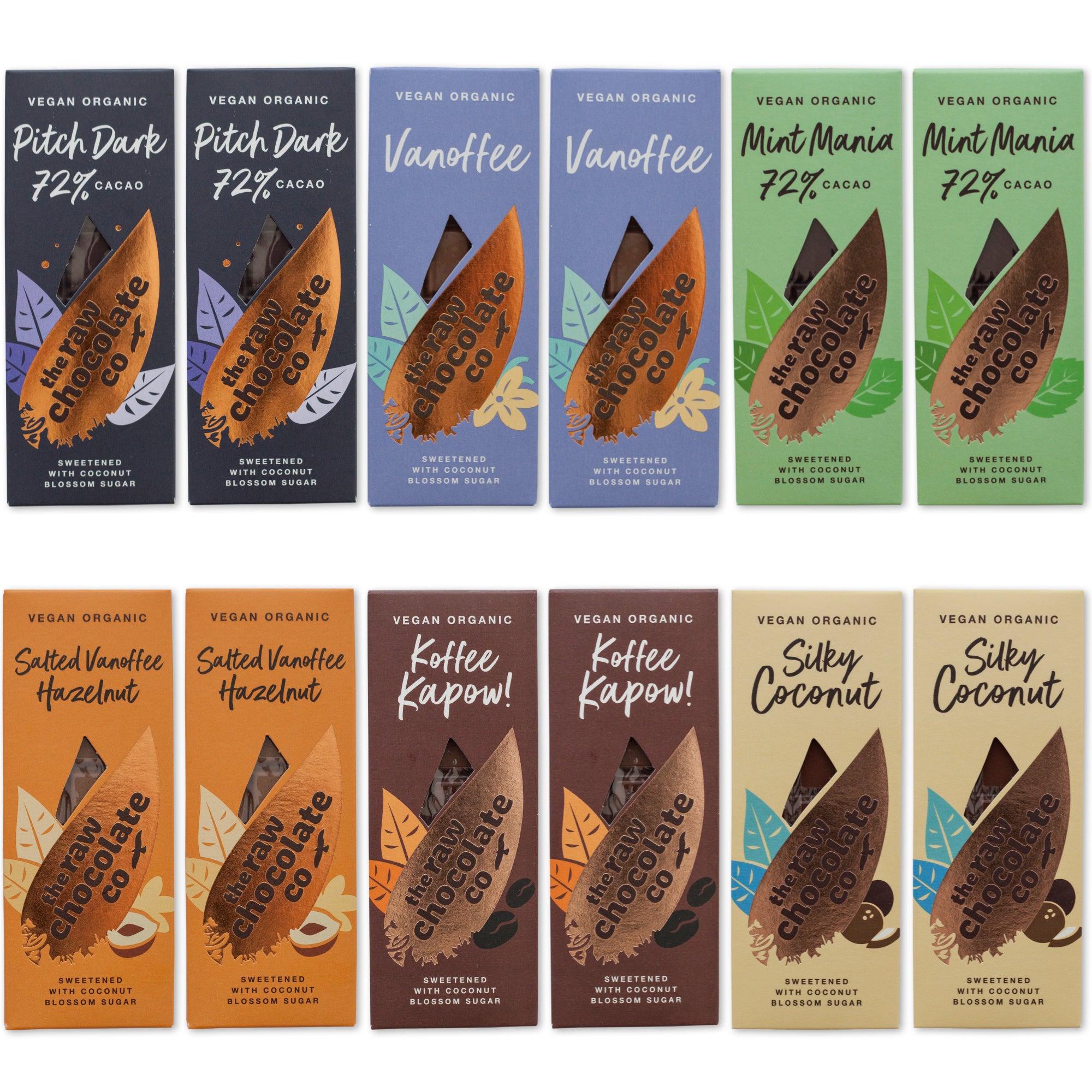 Raw Chocolate Bar Collection (15% off RRP) - The Raw Chocolate Company 